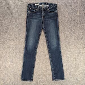 AG Adriano Goldschmied Jeans Womens 26R Blue Mid Rise The Stilt Slim Denim